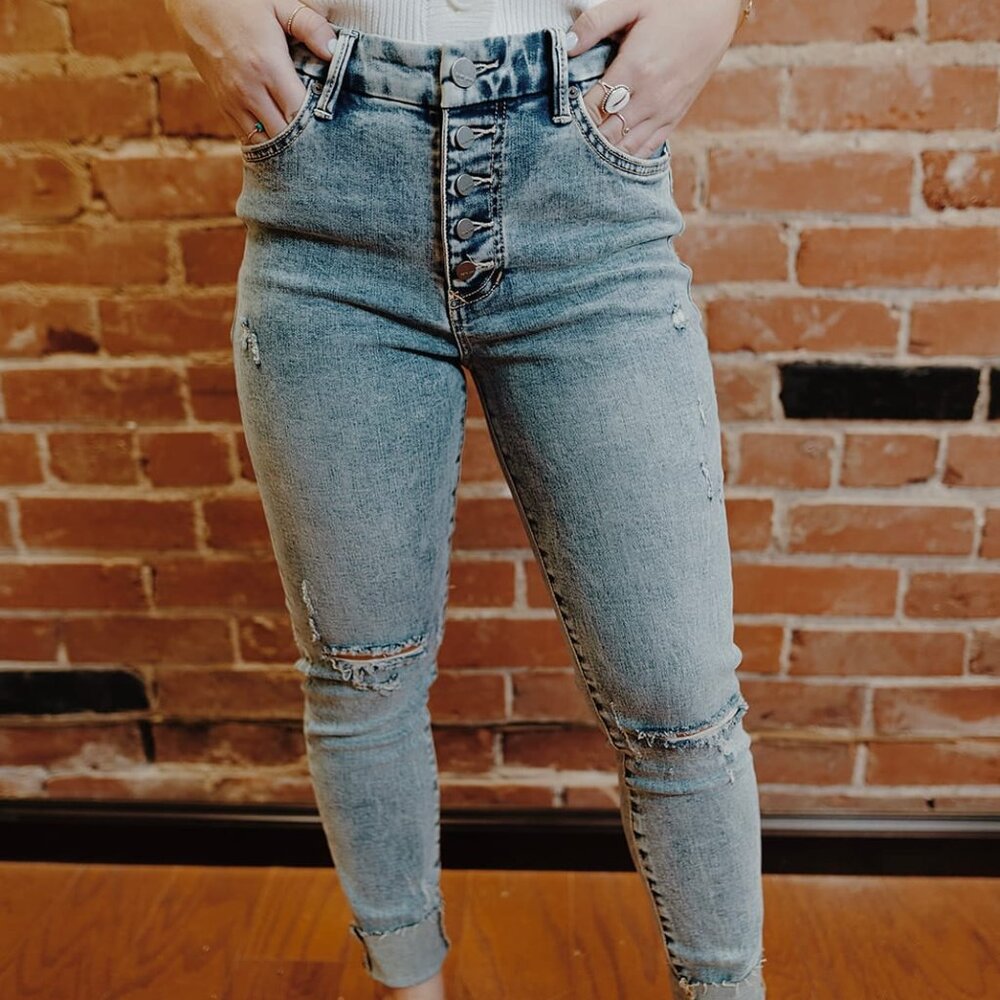 NWT - Dear John: Pixie Jean in Velez Blue